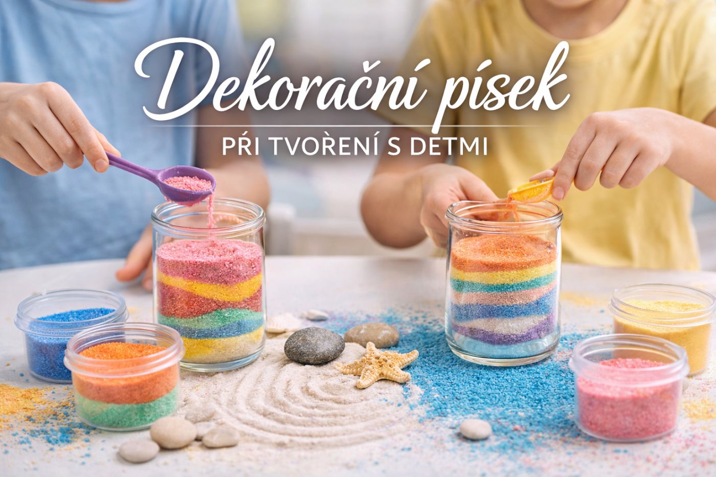 dekoracni pisek na tvoreni s detmi